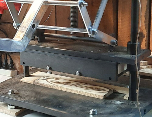 Beheizte Holzpresse für die Herklotzmühle Seyde